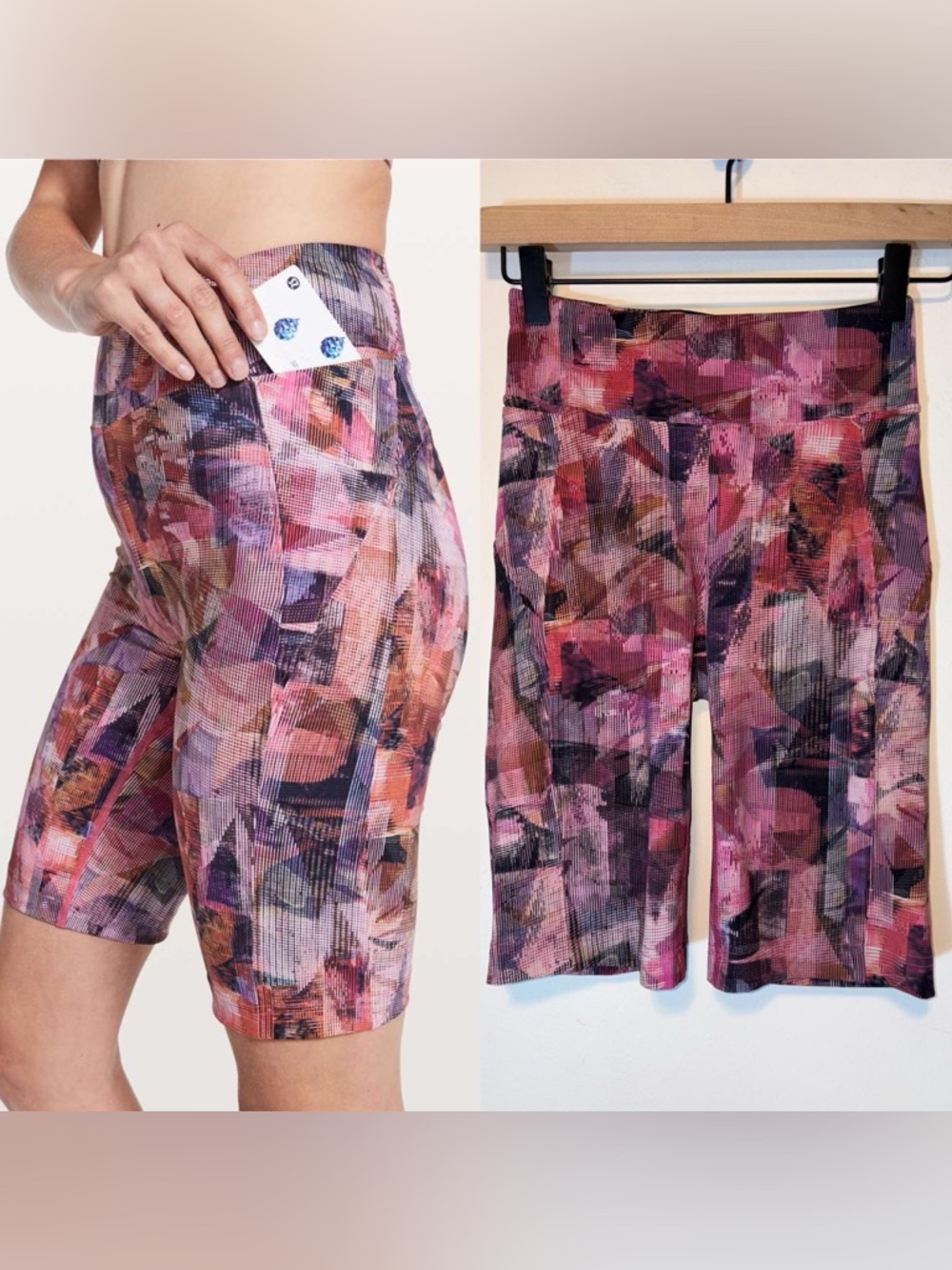 Lululemon Women Size 4 On Pace High Rise Short 10" Sun Dazed Multi Pink Training